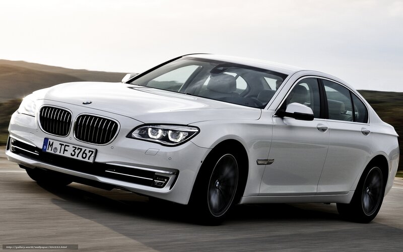 White Bmw 7-series — Dynamic, Afternoon