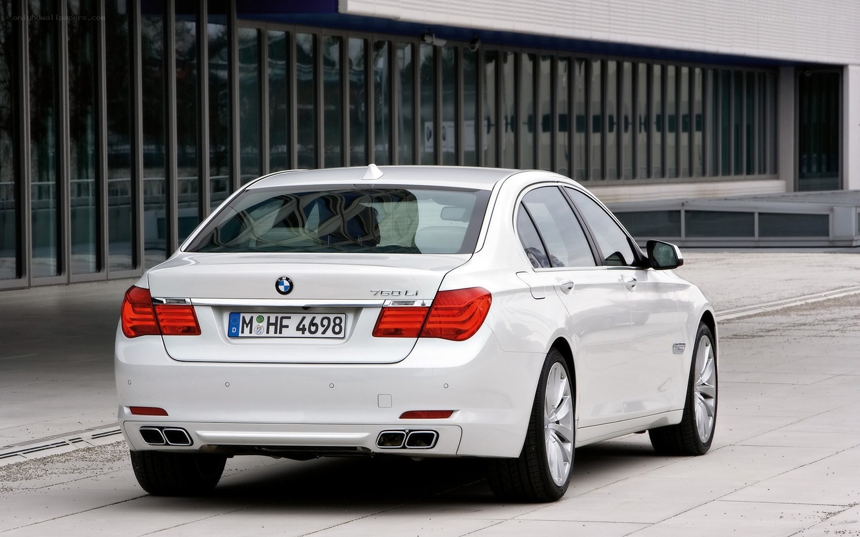 white bmw 760li sedan