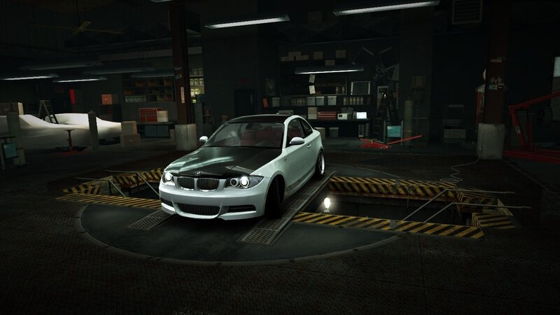White Bmw Car — Black, Dark, Night