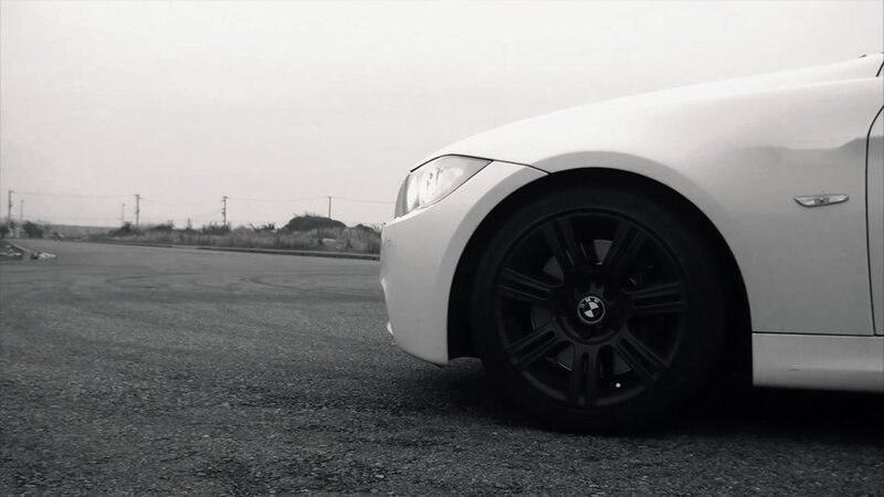 White Bmw Car — Dramatic, Photograph