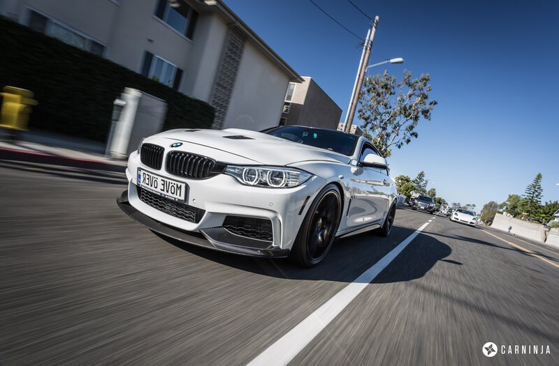 White BMW Car — Dynamic, Afternoon, Photograph