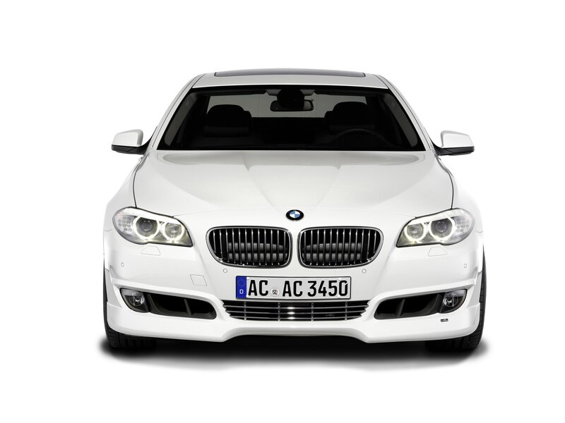 white bmw car front view