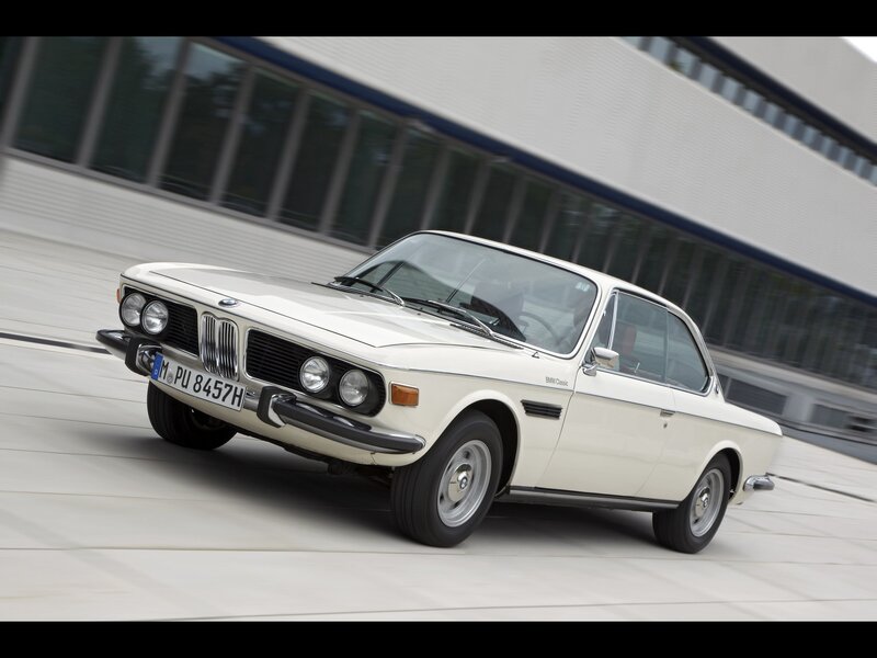 white bmw classic car