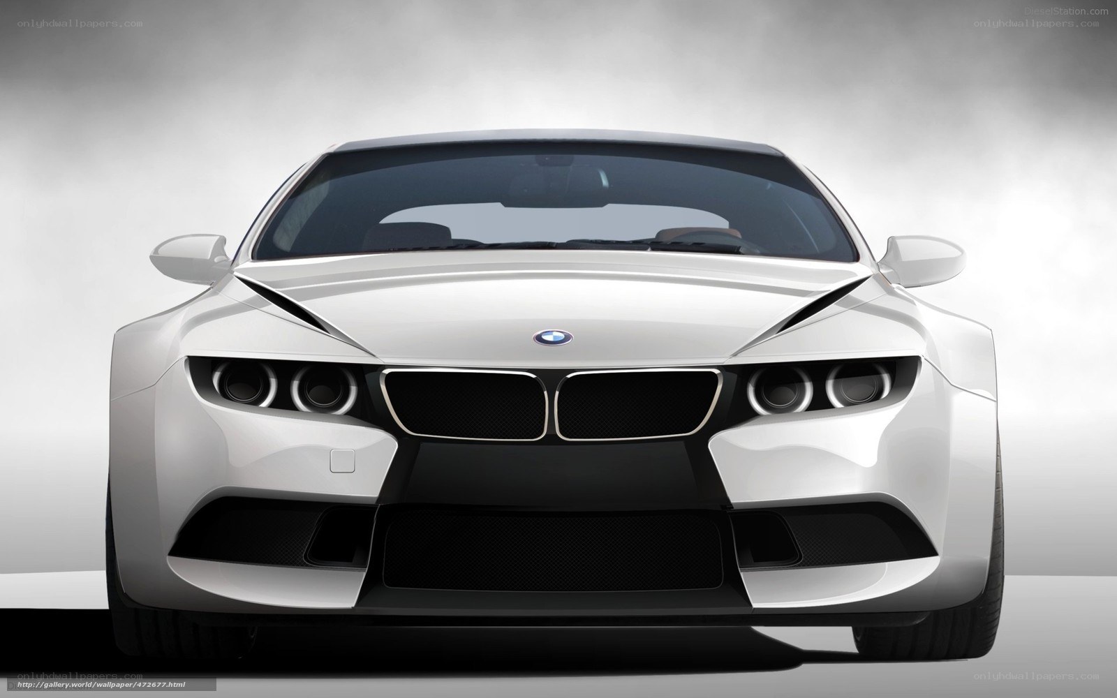 white BMW concept car