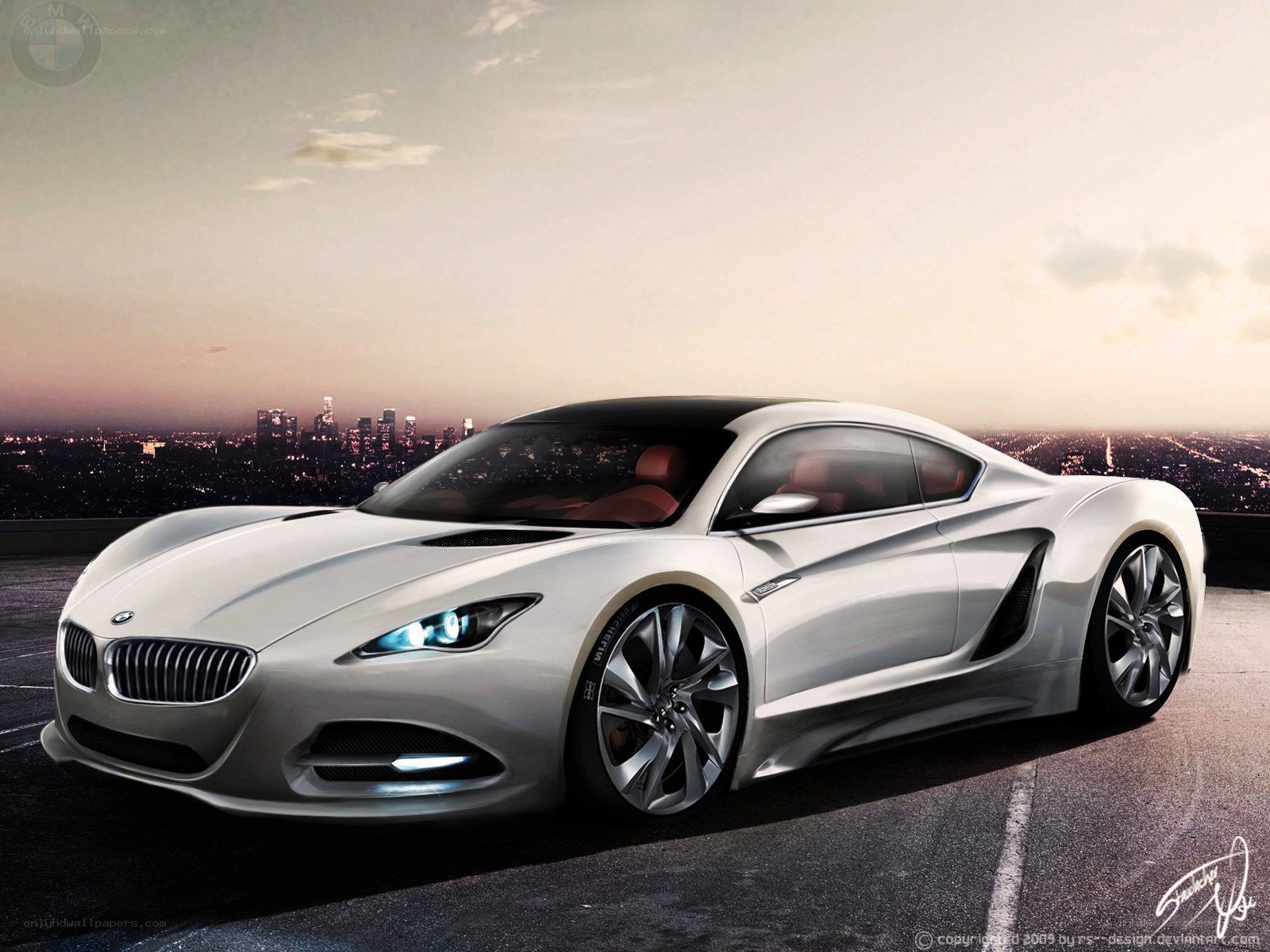 White BMW concept car