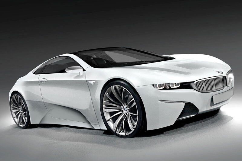 white BMW concept car