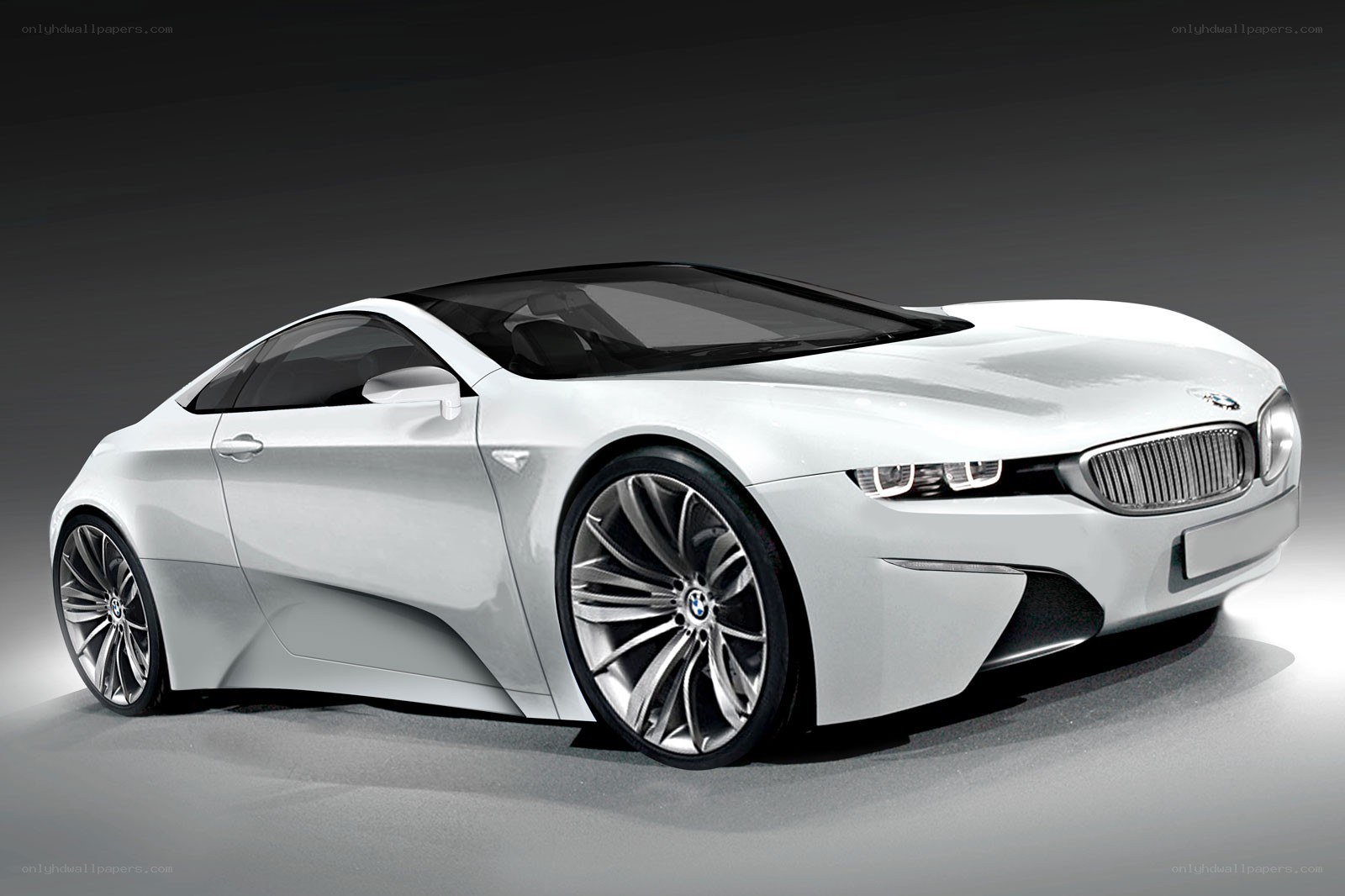 white BMW concept car