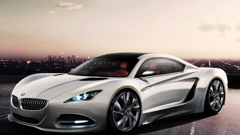 White BMW concept car