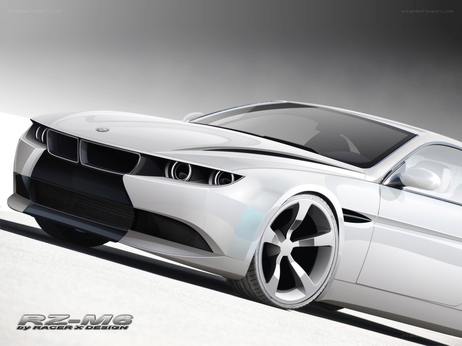White BMW concept car