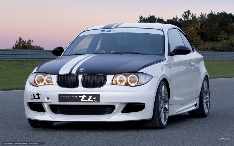 White Bmw Concept Car — Dramatic, Sunset