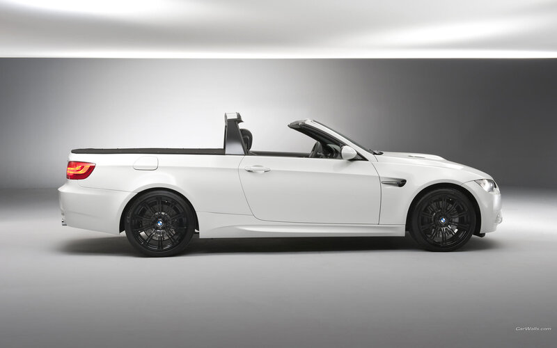 white bmw convertible car