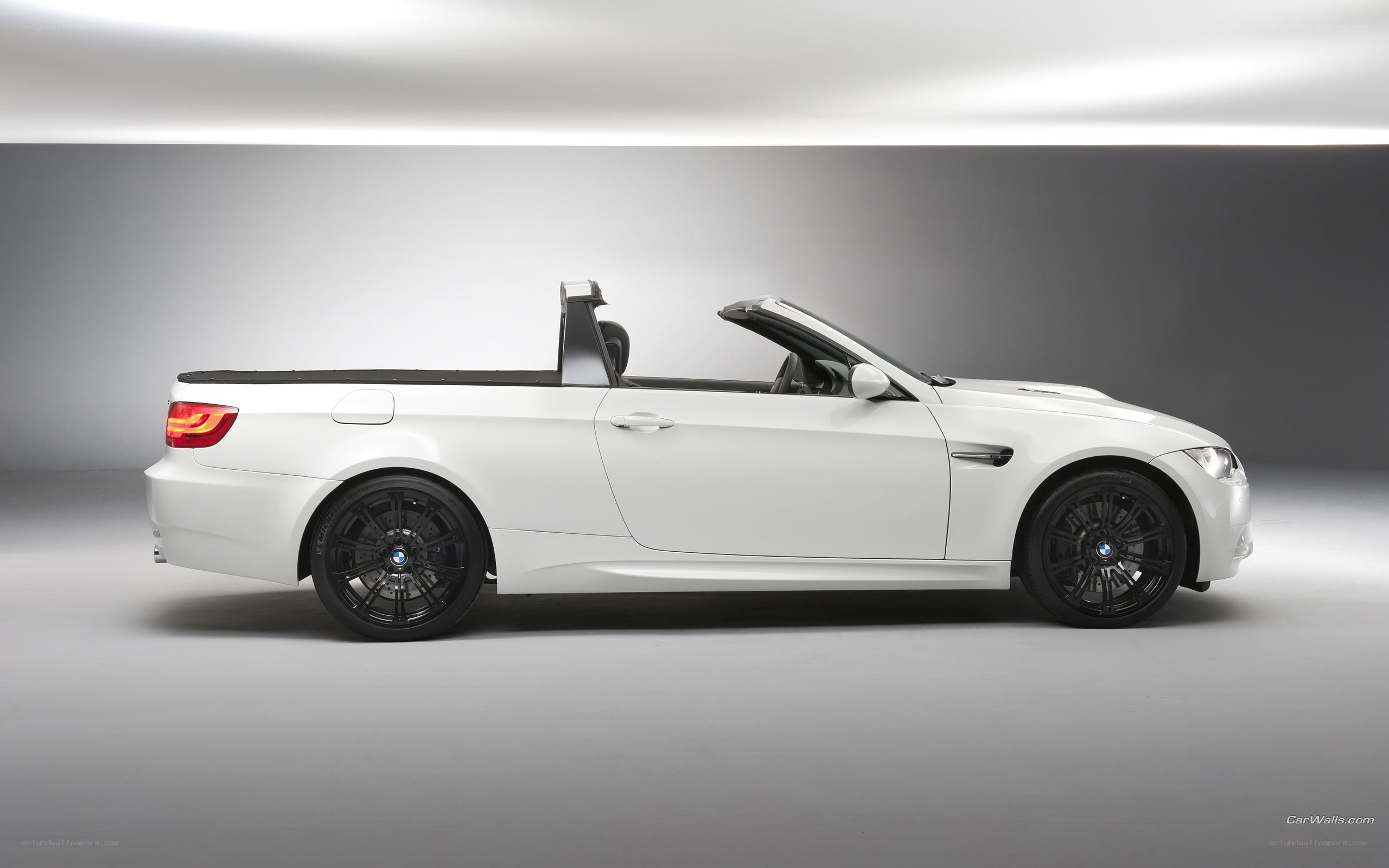 white bmw convertible car