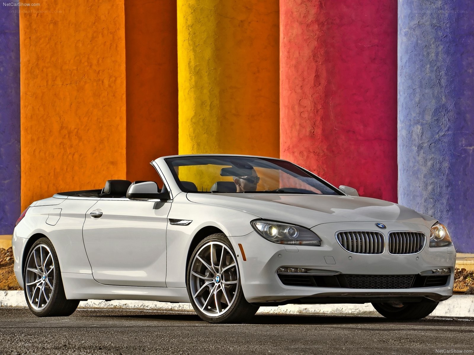 White BMW Convertible Car