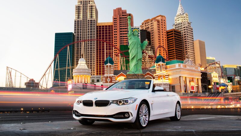White Bmw Convertible — Dramatic