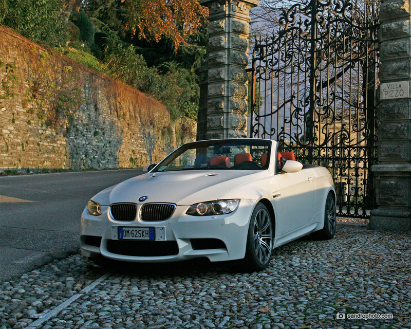 White Bmw Convertible — Serene, Autumn