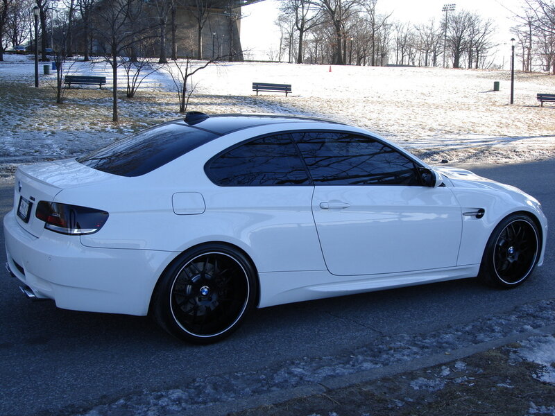 White BMW Coupe — Calm, Winter