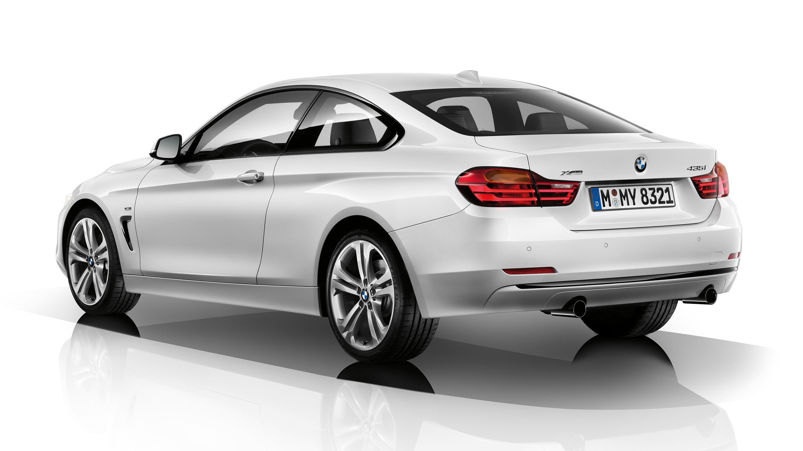 white bmw coupe car