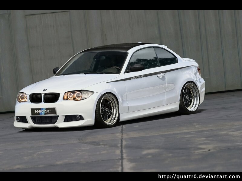 white bmw coupe car