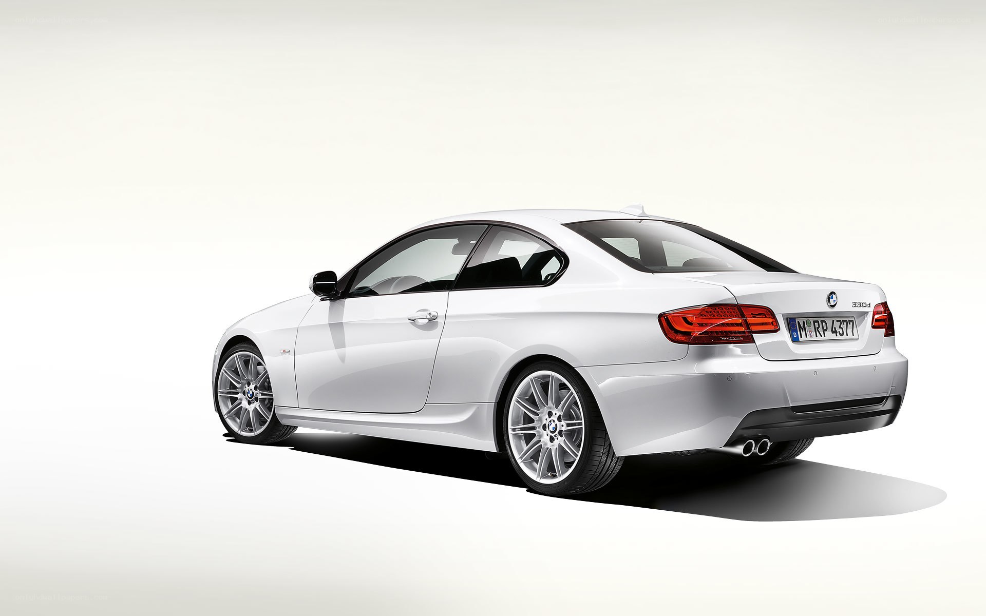 white bmw coupe car