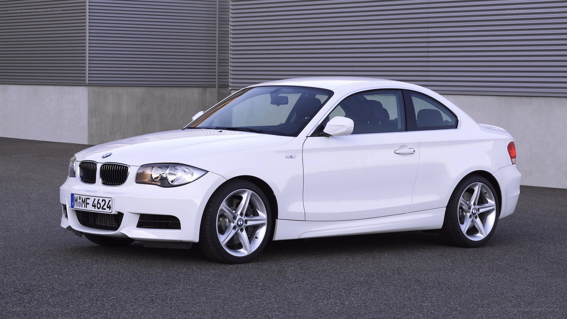 white bmw coupe car