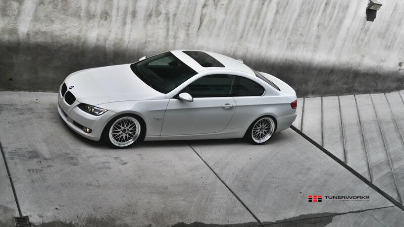 White Bmw Coupe — Dramatic, Photograph, Car, Concrete Wall