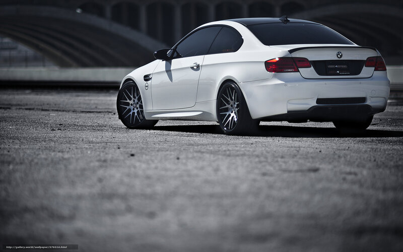 White BMW Coupe — Dramatic, Photograph, Car, Tires