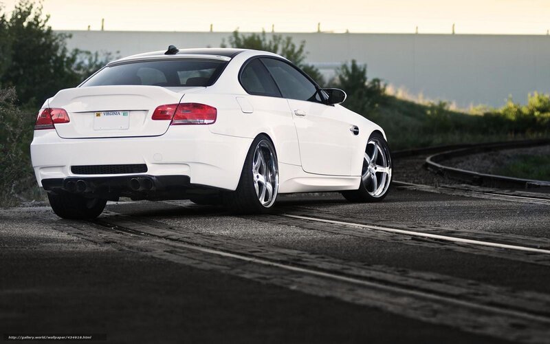 White BMW Coupe — Dramatic, Sunset, Photograph, Car