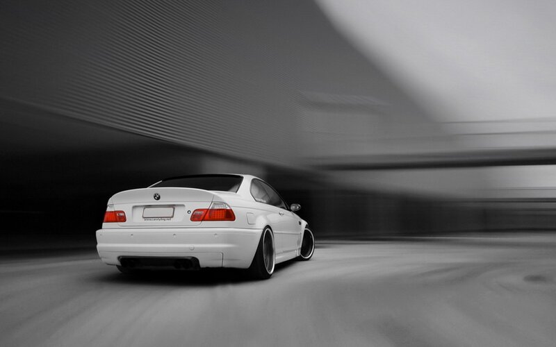 White BMW Coupe — Dynamic, Photograph, Car