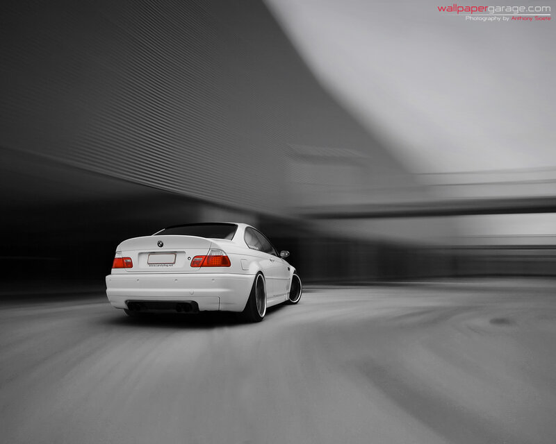White BMW Coupe — Dynamic, Photograph, Car, Tunnel, Motion Blur