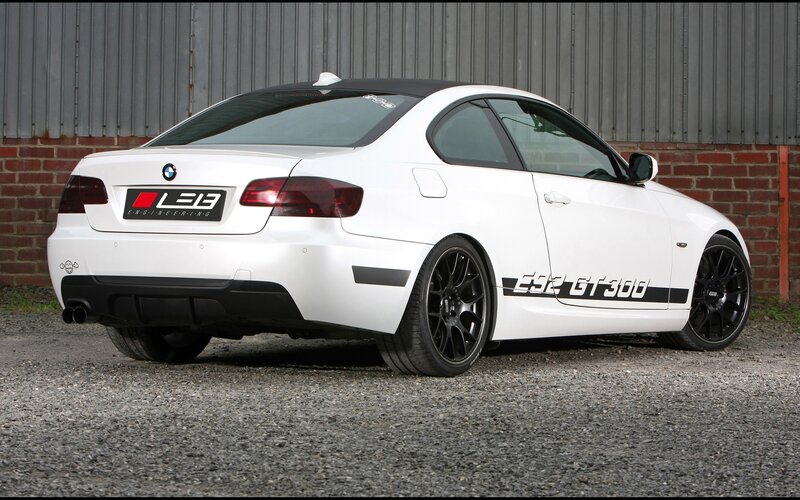 White BMW Coupe — Neutral, Photograph, Car, Brick Wall, Gravel