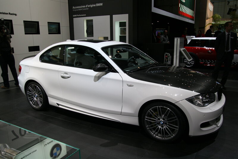 White BMW Coupe — Neutral, Photograph, Car Show, People, Display Stand