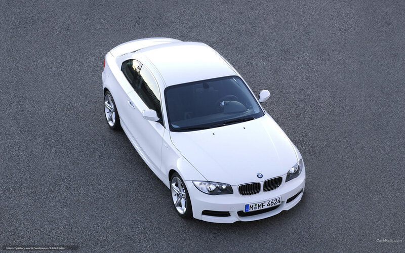 white bmw coupe on asphalt