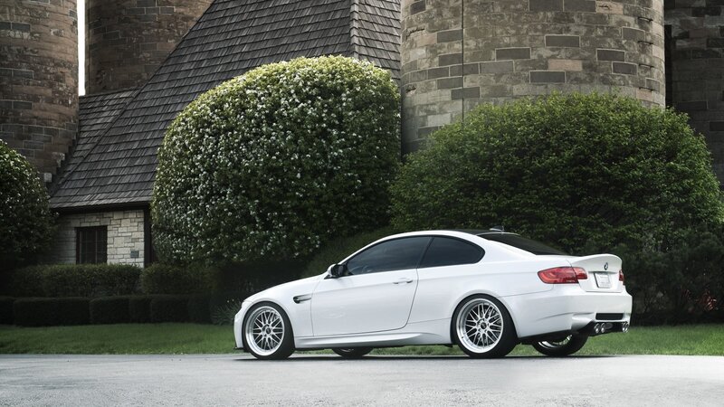White BMW Coupe — Serene, Afternoon