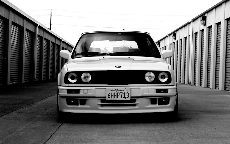 White Bmw E30 — Black