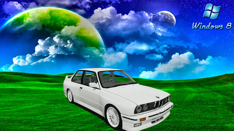White Bmw E30