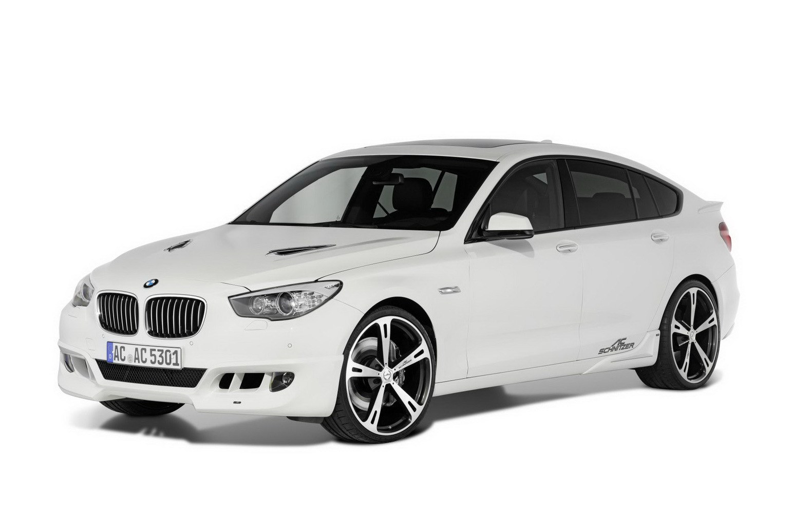 white bmw gran turismo