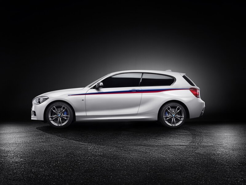 White Bmw Hatchback — Dramatic, Photograph