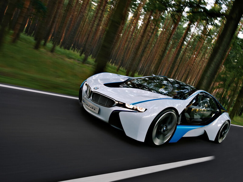 White BMW I8 Concept Car