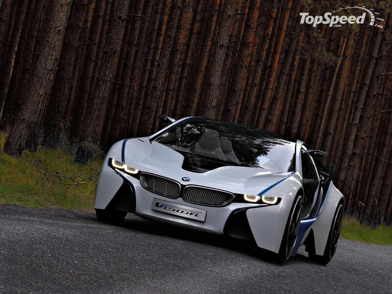 White BMW I8 Concept — Dramatic