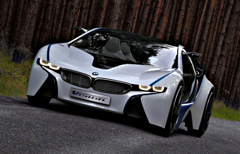 White BMW I8 Concept