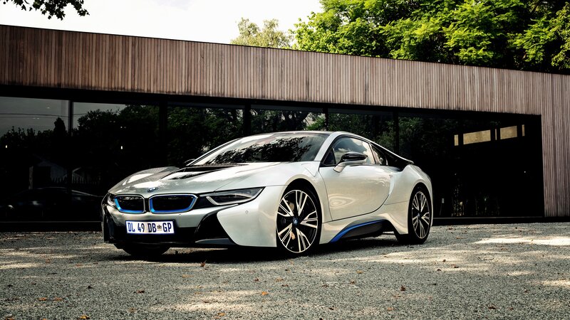 White BMW I8 Sports Car