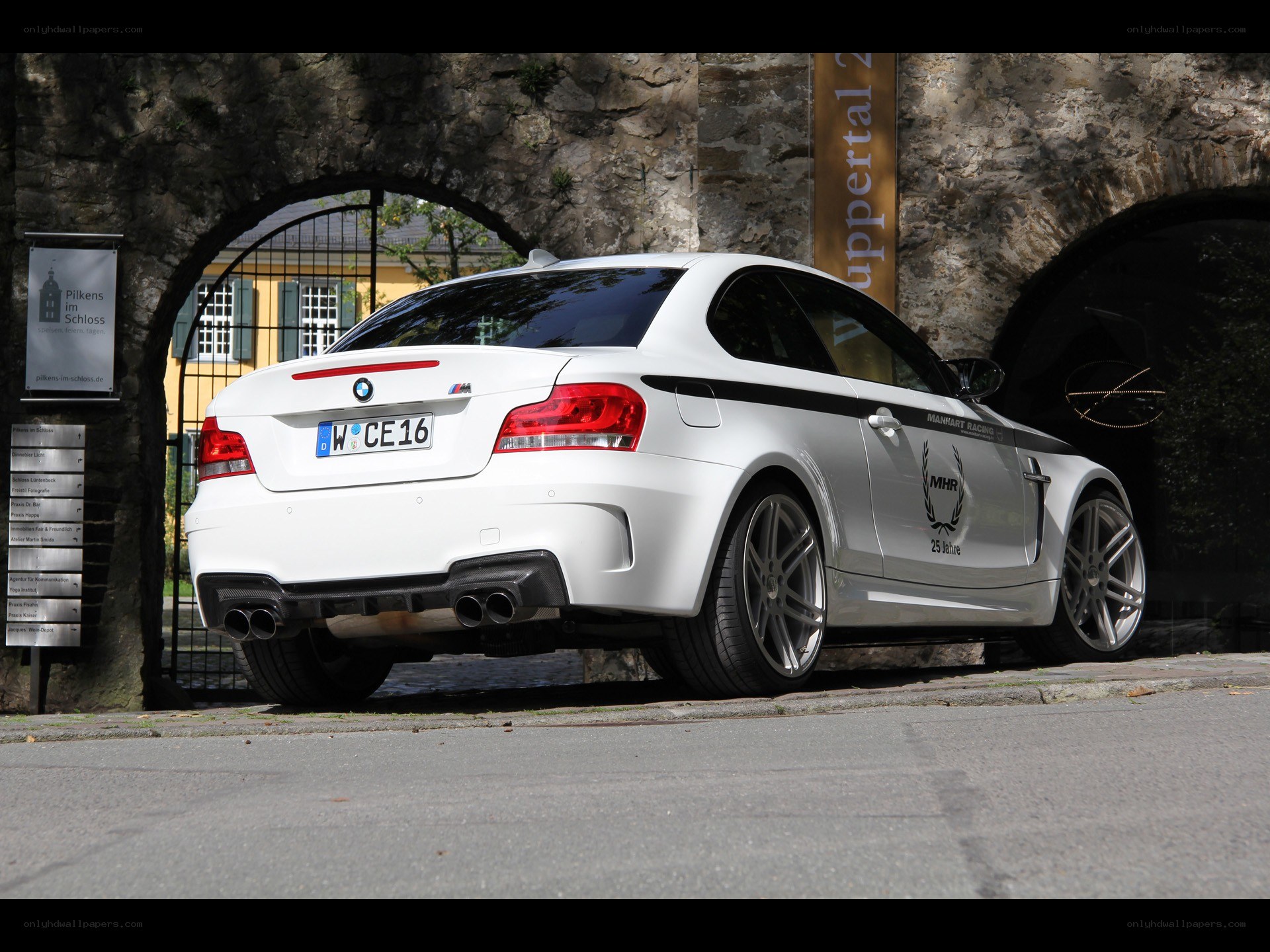 white bmw m135i coupe
