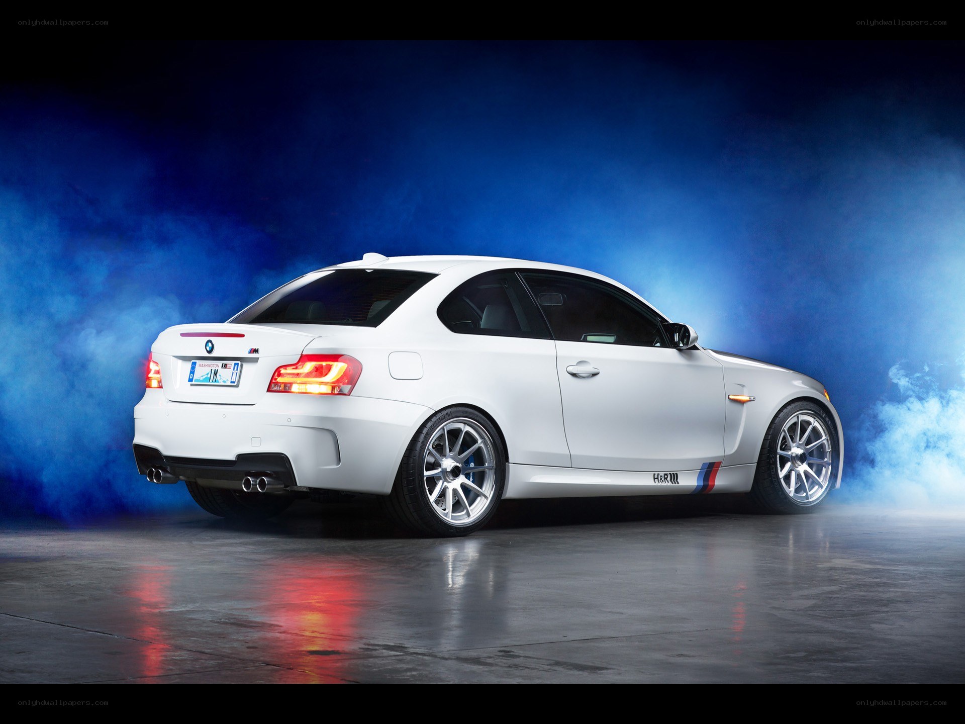 white bmw m135i coupe