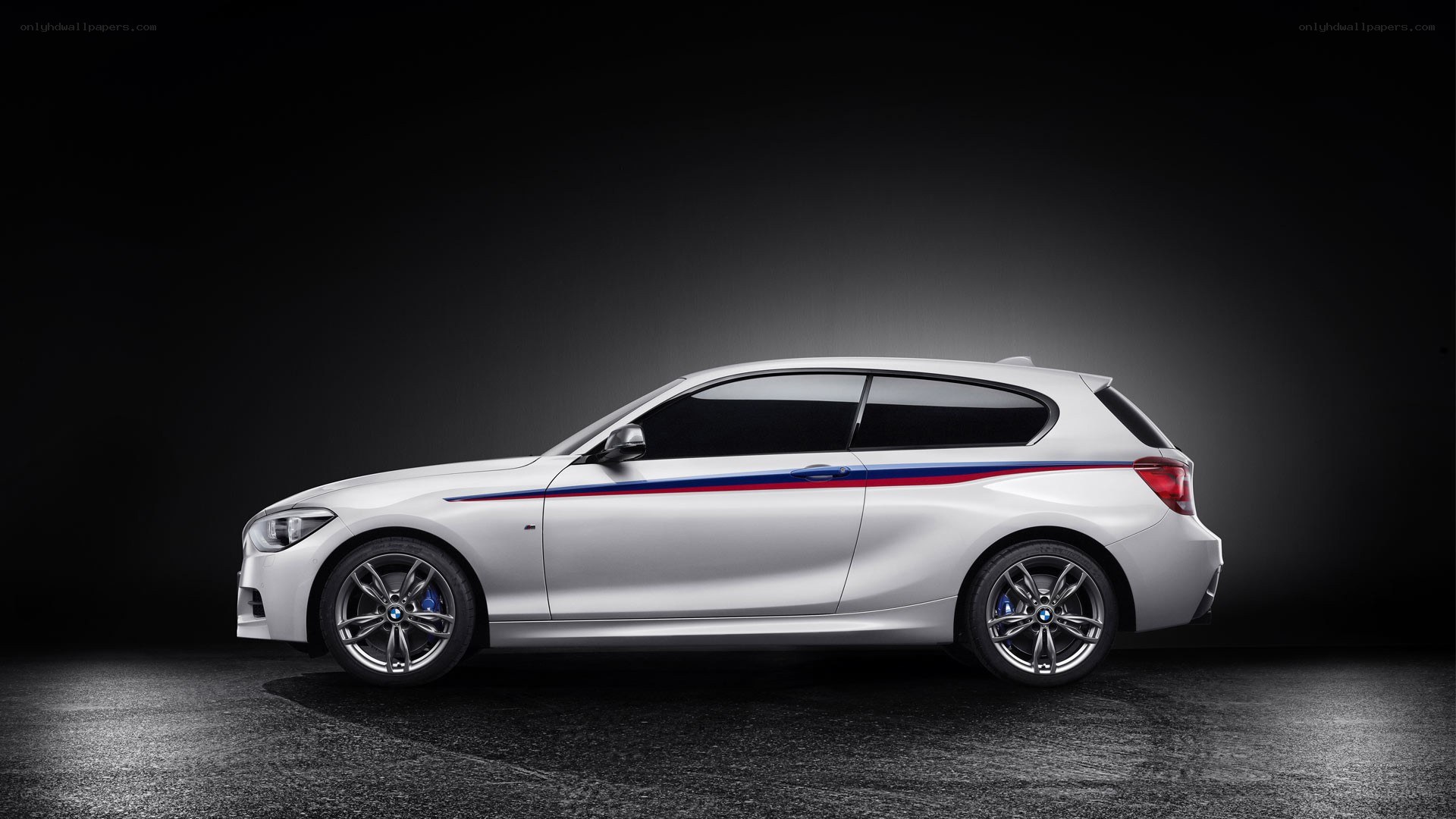 white bmw m135i hatchback