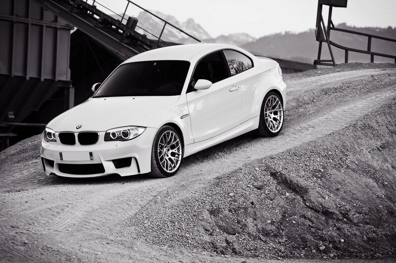 White BMW M2 on gravel