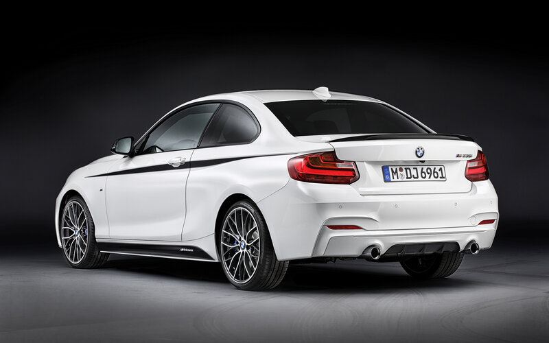 White BMW M235i Coupe