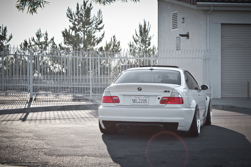 White BMW M3 Car — Calm
