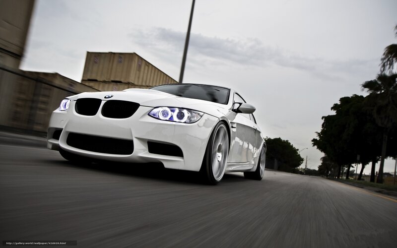 White BMW M3 Car — Dynamic, Afternoon