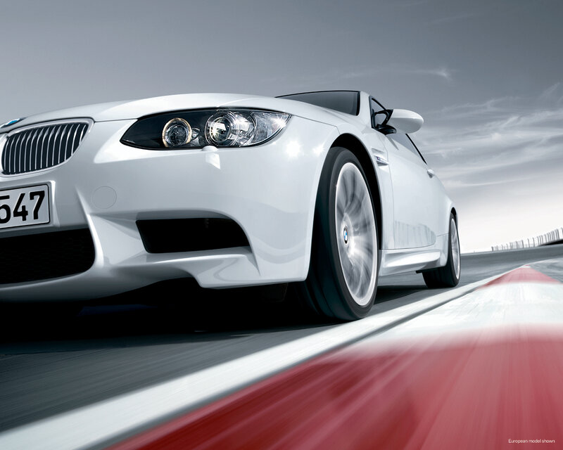 White Bmw M3 Car — Dynamic, Photograph