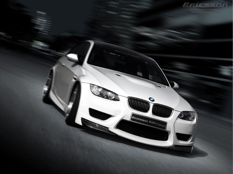White BMW M3 Car — Dynamic